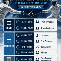 Horaires 2026-2027 Aix-les-Bains